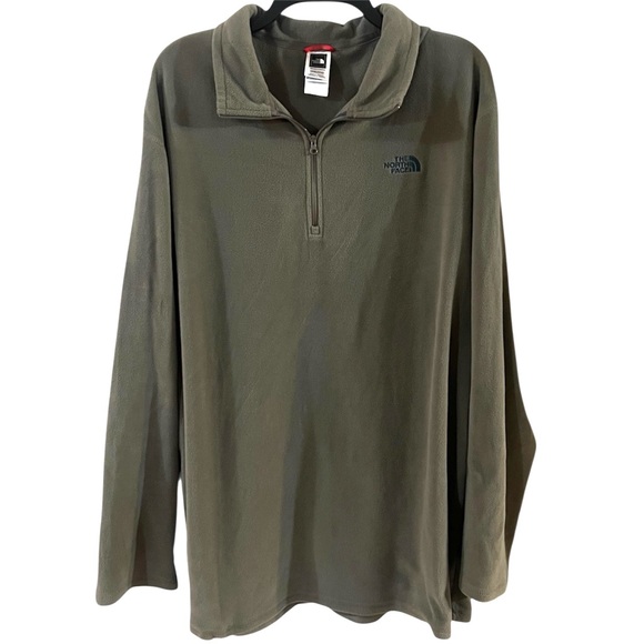 The North Face Other - The North Face Men’s KhakiGreen Polartec Classic Fleece Pullover Sweatshirt XXXL